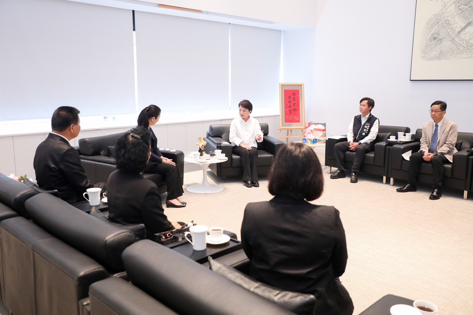 亞洲台灣商會聯合總會拜會本府 市長特別拜託總會協助本市企業開拓國際市場及落地投資